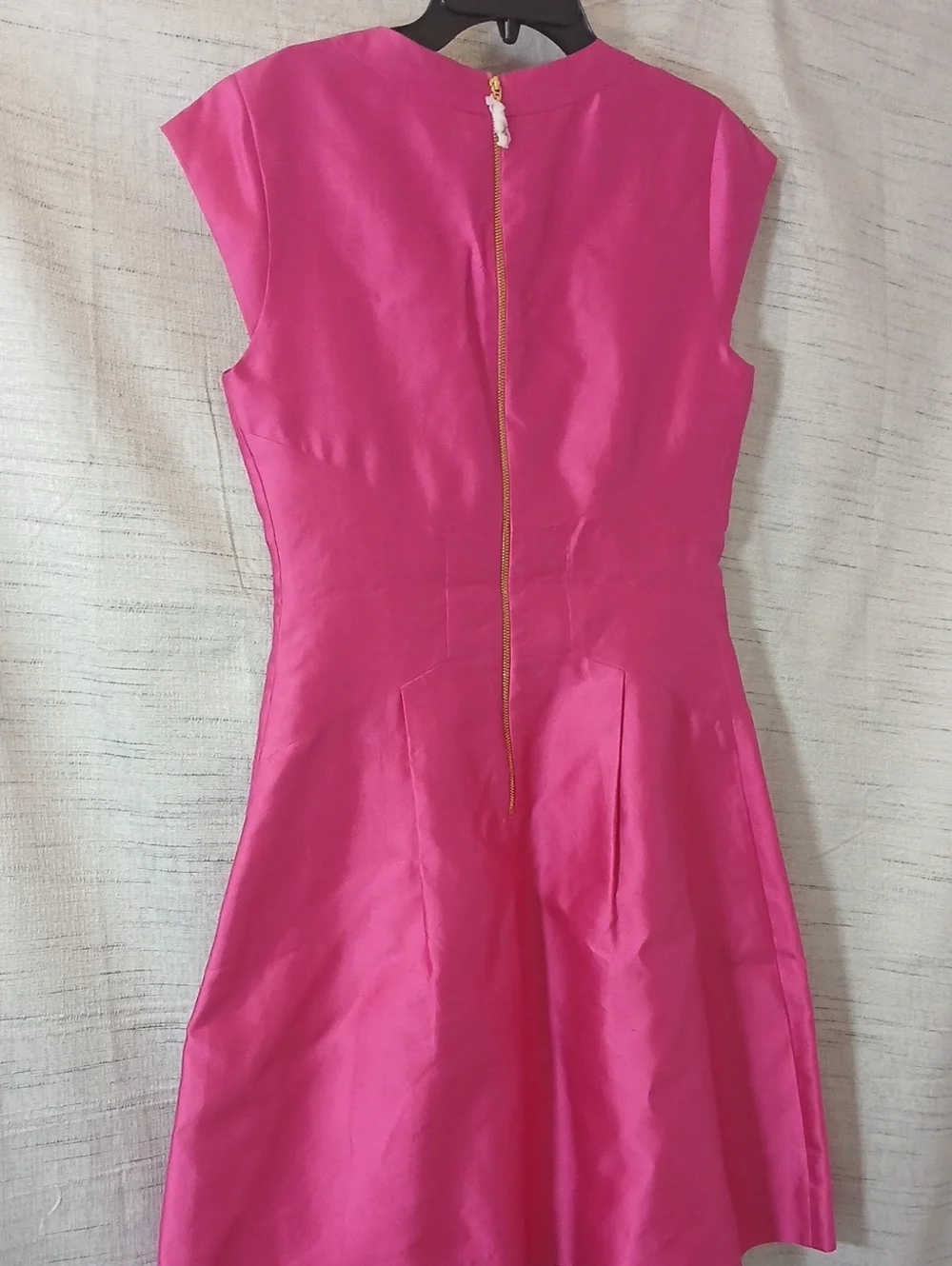 Kate Spade Bright Fuchsia Cap-Sleeve Fit & Flare Dress Sz 6 NWOT